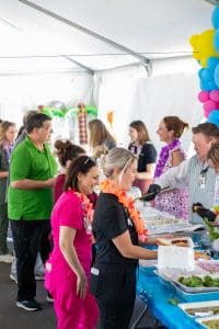 Stillwater Medical employees at an event