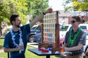 Stillwater Medical employees at an event