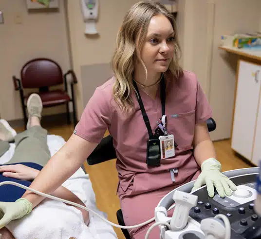 Provider using computer equipment